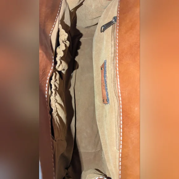 Patricia Nash Heritage Cadiz Leather Satchel Crossbody Bag VGUC Brown - Picture 10 of 14